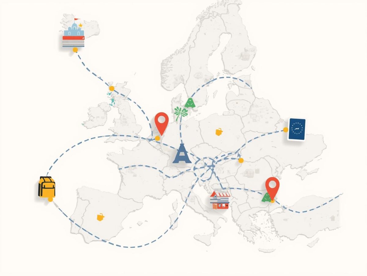 youth hostels - illustration for: Traveling in Europe Before 35: The Most Accessible (and Most Educational) Adventure